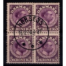 1918-20 - Danmark  - AFA 110a - Frimærke - Stemplet.